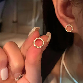 Delicate Circle Earrings