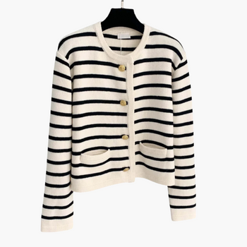 Olivia Stripe Knitted Cardigan