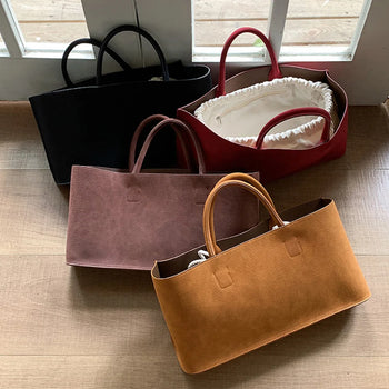 Debra Tote Suede Bag