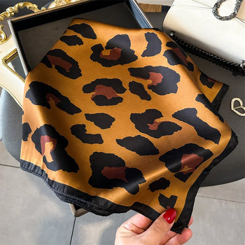 Leopard Silk Scarf