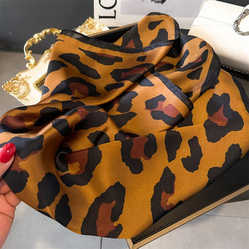 Leopard Silk Scarf