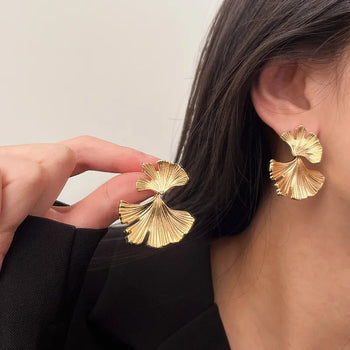 Ginkgo Leaf Earrings