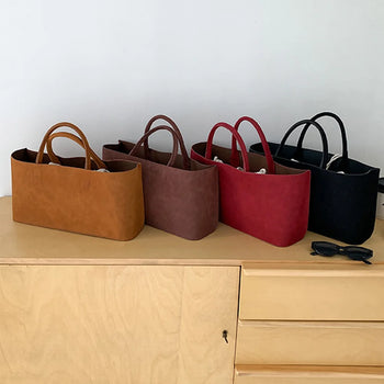 Debra Tote Suede Bag