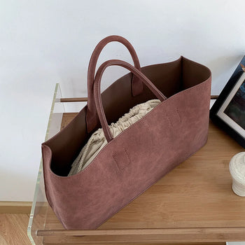 Debra Tote Suede Bag