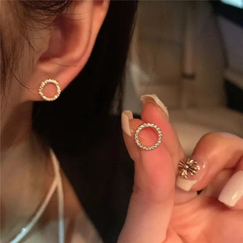 Delicate Circle Earrings